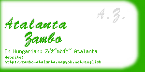 atalanta zambo business card
